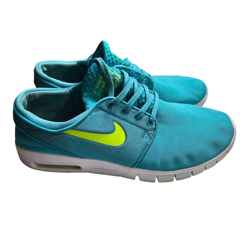 Nike SB‎ Stefan Janoski Max Teal Volt Green Mens Size 9 631303-330